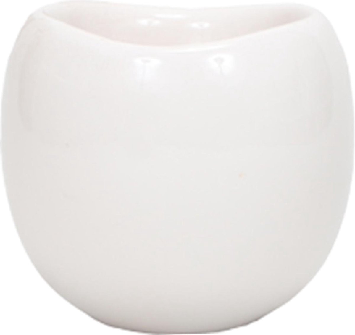Kolibri Home | Bowl bloempot - Witte keramieken sierpot - potmaat Ø9cm