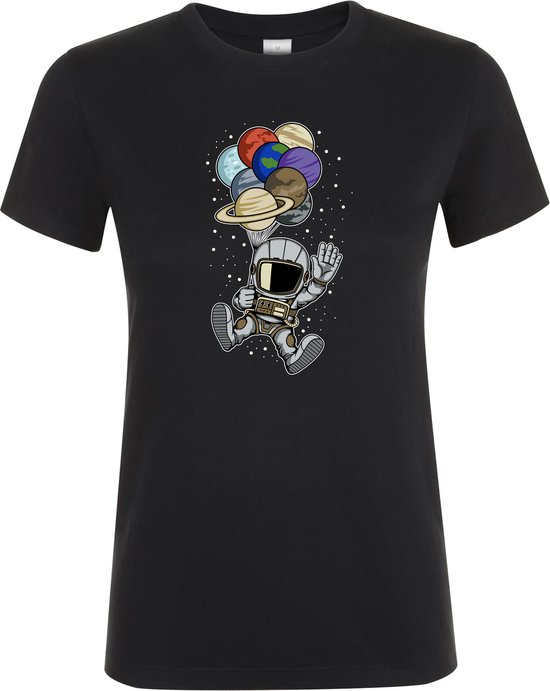 Klere-Zooi - Balloon Astronaut - Dames T-Shirt - 4XL