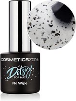 Cosmetics Zone UV/LED Gellak Dotsy Topcoat Matt No Wipe 7ml. - Transparant - Glanzend - Top en/of basecoat