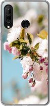 Geschikt voor Huawei P30 Lite hoesje - Bloemen - Bloesem - Lente - Siliconen Telefoonhoesje