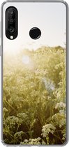 Geschikt voor Huawei P30 Lite hoesje - Bloemen - Wit - Lente - Siliconen Telefoonhoesje