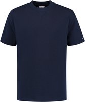 Purewhite -  Heren Relaxed Fit   T-shirt  - Blauw - Maat XL