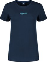 Rogelli Logo T-Shirt Sportshirt - Korte Mouwen - Dames - Marine - Maat XL