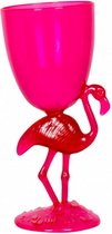 drinkbeker flamingo junior 18 cm roze 40 cl
