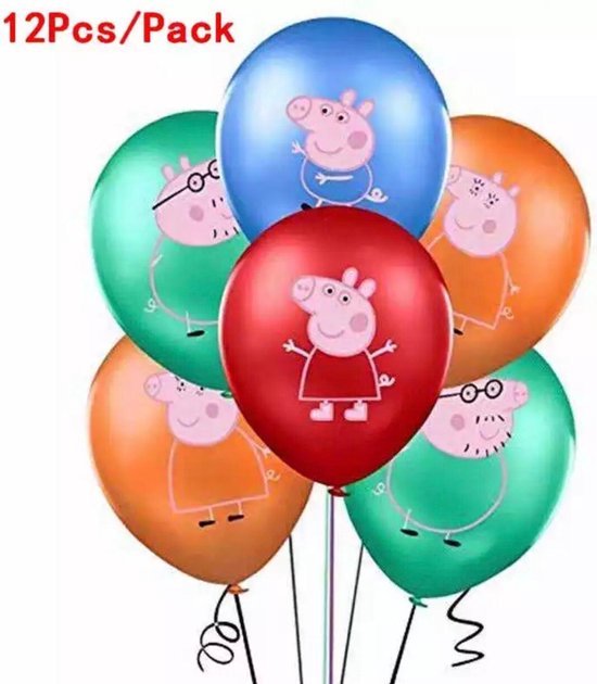 Leeftijdversiering 6 jaar ballonnen gekleurd
