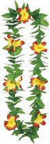 Hawaiikrans Lulani groen/oranje 50 cm