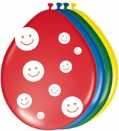 ballonnen Smiley 30 cm latex 8 stuks