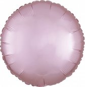 folieballon Pastel Circle 40 cm roze