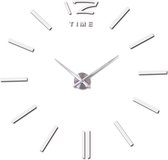 Wandklok - Klok - Klokken - Wandklok Industrieel - Wandklok Modern - Zilver - 100 - 200 cm