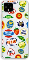 Case Company® - Google Pixel 4 XL hoesje - Fruitsticker - Soft Cover Telefoonhoesje - Bescherming aan alle Kanten en Schermrand