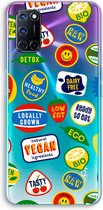 Case Company® - Oppo A72 hoesje - Fruitsticker - Soft Cover Telefoonhoesje - Bescherming aan alle Kanten en Schermrand