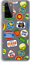 Case Company® - OnePlus 9 Pro hoesje - Fruitsticker - Soft Cover Telefoonhoesje - Bescherming aan alle Kanten en Schermrand