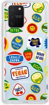 Case Company® - Samsung Galaxy S10 Lite hoesje - Fruitsticker - Soft Cover Telefoonhoesje - Bescherming aan alle Kanten en Schermrand