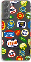 Case Company® - Samsung Galaxy S22 Plus hoesje - Fruitsticker - Soft Cover Telefoonhoesje - Bescherming aan alle Kanten en Schermrand