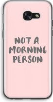 Case Company® - Samsung Galaxy A5 (2017) hoesje - Morning person - Soft Cover Telefoonhoesje - Bescherming aan alle Kanten en Schermrand