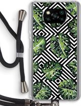 Case Company® - Poco X3 Pro hoesje met Koord - Geometrische jungle - Telefoonhoesje met Zwart Koord - Bescherming aan alle Kanten en Over de Schermrand