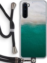 Case Company® - OnePlus Nord hoesje met Koord - Stranded - Telefoonhoesje met Zwart Koord - Bescherming aan alle Kanten en Over de Schermrand