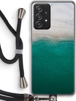 Case Company® - Samsung Galaxy A52 hoesje met Koord - Stranded - Telefoonhoesje met Zwart Koord - Bescherming aan alle Kanten en Over de Schermrand