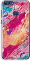 Case Company® - Huawei P Smart (2018) hoesje - Pastel Echoes - Soft Cover Telefoonhoesje - Bescherming aan alle Kanten en Schermrand