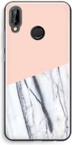 Case Company® - Huawei P20 Lite hoesje - A touch of peach - Soft Cover Telefoonhoesje - Bescherming aan alle Kanten en Schermrand