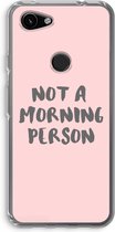 Case Company® - Google Pixel 3a hoesje - Morning person - Soft Cover Telefoonhoesje - Bescherming aan alle Kanten en Schermrand