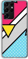 Case Company® - Samsung Galaxy S21 Ultra hoesje - Pop Art #3 - Soft Cover Telefoonhoesje - Bescherming aan alle Kanten en Schermrand