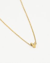 Glow Adora - Kettingen - Initialen ketting - Letter V - Goud