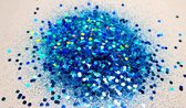 Glitters | Ocean Blue 5gr. | Hobby-glitters | Nail & Body-art | Epoxy-art | Slijm-projecten | Decoratie