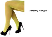 Netpanty fluor geel one size
