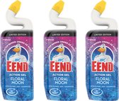 3x WC Eend Toiletreiniger Action Gel Floral Moon 750 ml