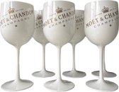 Verres à champagne Moët & Chandon Ice - Acryl - 6 pièces - Wit
