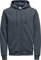 ONLY & SONS ONSCERES ZIP THR. HOODIE SWEAT NOOS Heren Trui  - Maat L