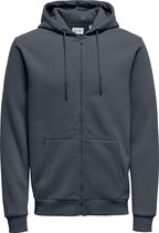 ONLY & SONS ONSCERES ZIP THR. HOODIE SWEAT NOOS Heren Trui  - Maat S