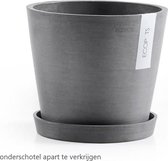 Ecopots Amsterdam 20 - Grey - Ø20 x H17,1 cm - Ronde grijze bloempot / plantenpot