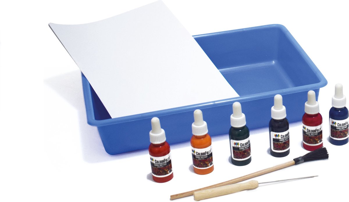 Kumtoys® Marbling set - Montessori speelgoed - Speelgoed meisjes en jongens - Knutselen meisjes en jongens - Spellen - Spelletjes voor kinderen - Kinderspeelgoed — afbeelding 3