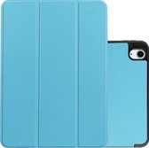 Hoesje Geschikt voor iPad Air 2022 Hoesje Case Hard Cover Hoes Book Case Met Uitsparing Geschikt voor Apple Pencil - Lichtblauw