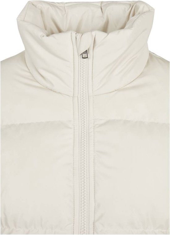 Urban Classics - Ladies Short Peached Puffer Jacket whitesand Gewatteerd jack - XL - Creme