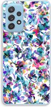 Case Company® - Samsung Galaxy A73 hoesje - Hibiscus Flowers - Soft Cover Telefoonhoesje - Bescherming aan alle Kanten en Schermrand