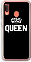 Case Company® - Samsung Galaxy A20e hoesje - Queen zwart - Soft Cover Telefoonhoesje - Bescherming aan alle Kanten en Schermrand