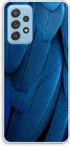 Case Company® - Samsung Galaxy A73 hoesje - Pauw - Soft Cover Telefoonhoesje - Bescherming aan alle Kanten en Schermrand