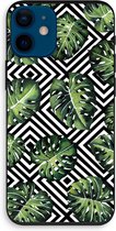 Case Company® - iPhone 12 mini hoesje - Geometrische jungle - Biologisch Afbreekbaar Telefoonhoesje - Bescherming alle Kanten en Schermrand