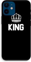 Case Company® - iPhone 12 mini hoesje - King zwart - Biologisch Afbreekbaar Telefoonhoesje - Bescherming alle Kanten en Schermrand