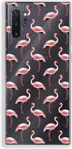 Case Company® - Samsung Galaxy Note 10 Plus hoesje - Flamingo - Soft Cover Telefoonhoesje - Bescherming aan alle Kanten en Schermrand