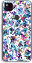 Case Company® - Google Pixel 4a 5G hoesje - Hibiscus Flowers - Soft Cover Telefoonhoesje - Bescherming aan alle Kanten en Schermrand