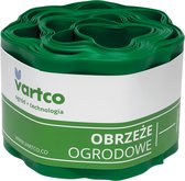 Vartco - Gazon rand | tuin hek golvende | tuin Palissade wortel barrière Plastic 20cm x9m groen