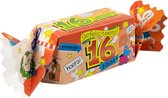 cadeauverpakking 16 jaar junior 20 cm karton oranje