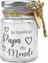 decoratielicht Little Star Papa 5 x 8,5 cm glas