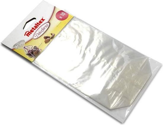 cellofaan zakjes 19 cm transparant 10 stuks | bol