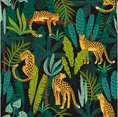 servetten Leopard 3-laags 33 x 33 cm papier groen 20 stuks