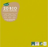 servetten Bio 3-laags 33 x 33 cm papier groen 20 stuks